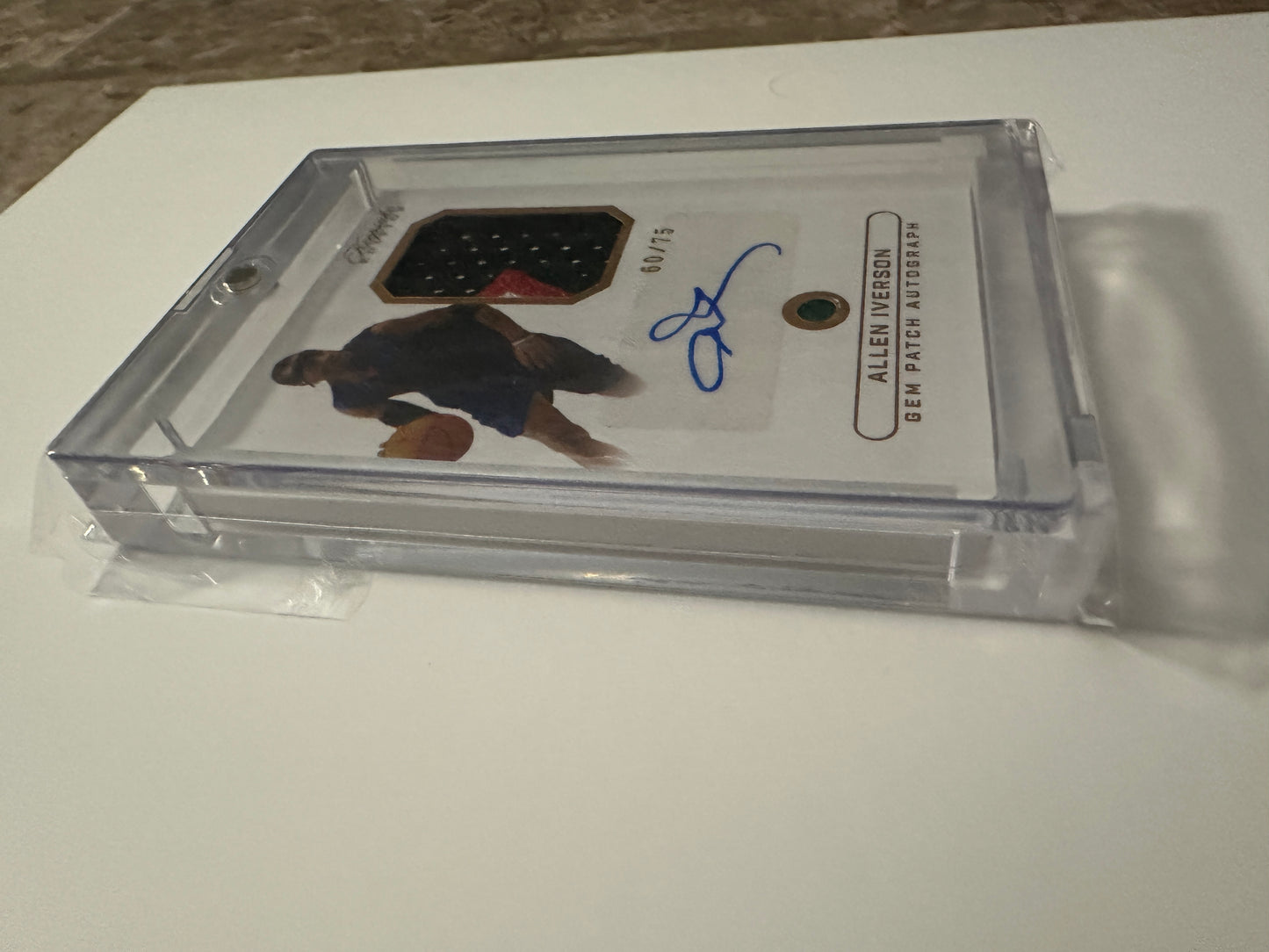 2024 Keepsake Edition ALLEN IVERSON Gem Jersey Patch Auto # /75