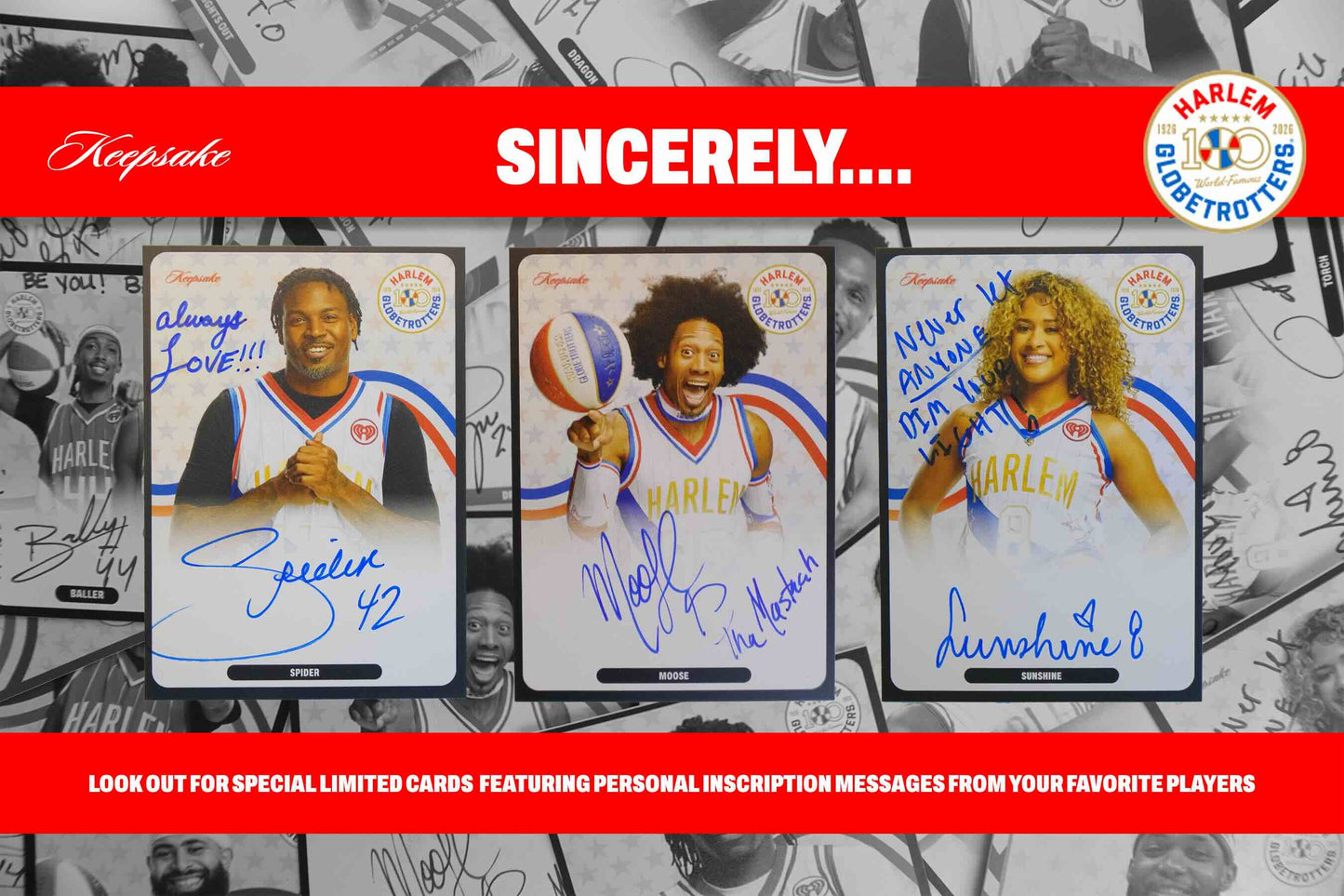 2026 Harlem Globetrotters 100th Anniversary Keepsake Premiere Breakers 10-Box Case