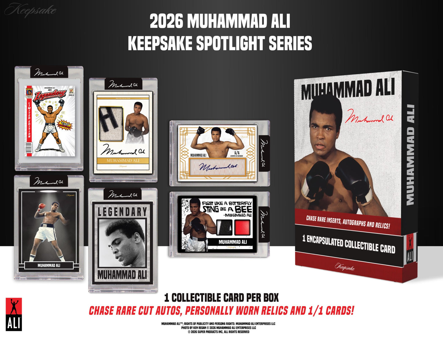 2026 Keepsake Muhammad Ali Spotlight Series Hobby 20-Box Case