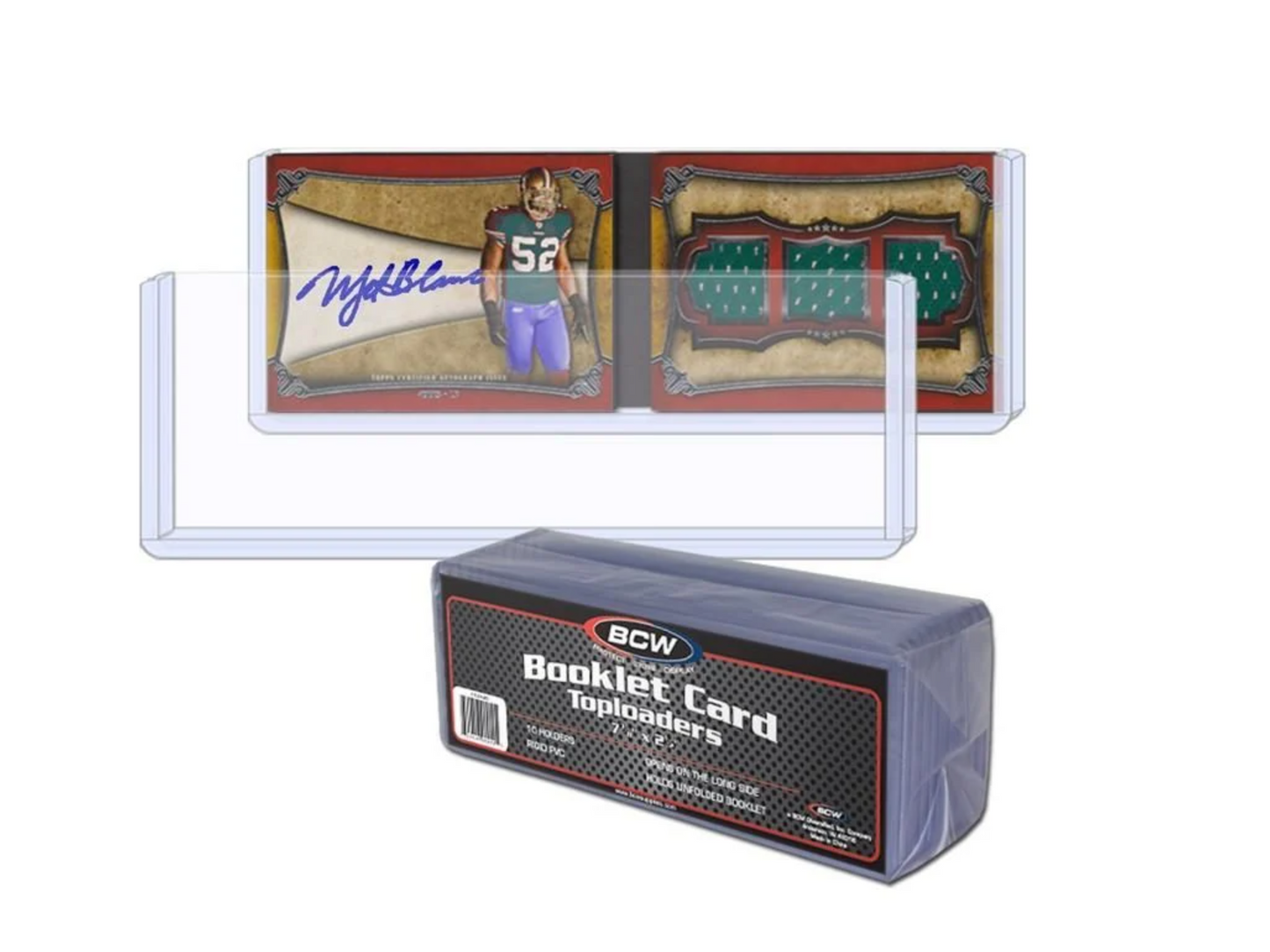 BCW Booklet Card Toploader Pack (10 Toploaders)