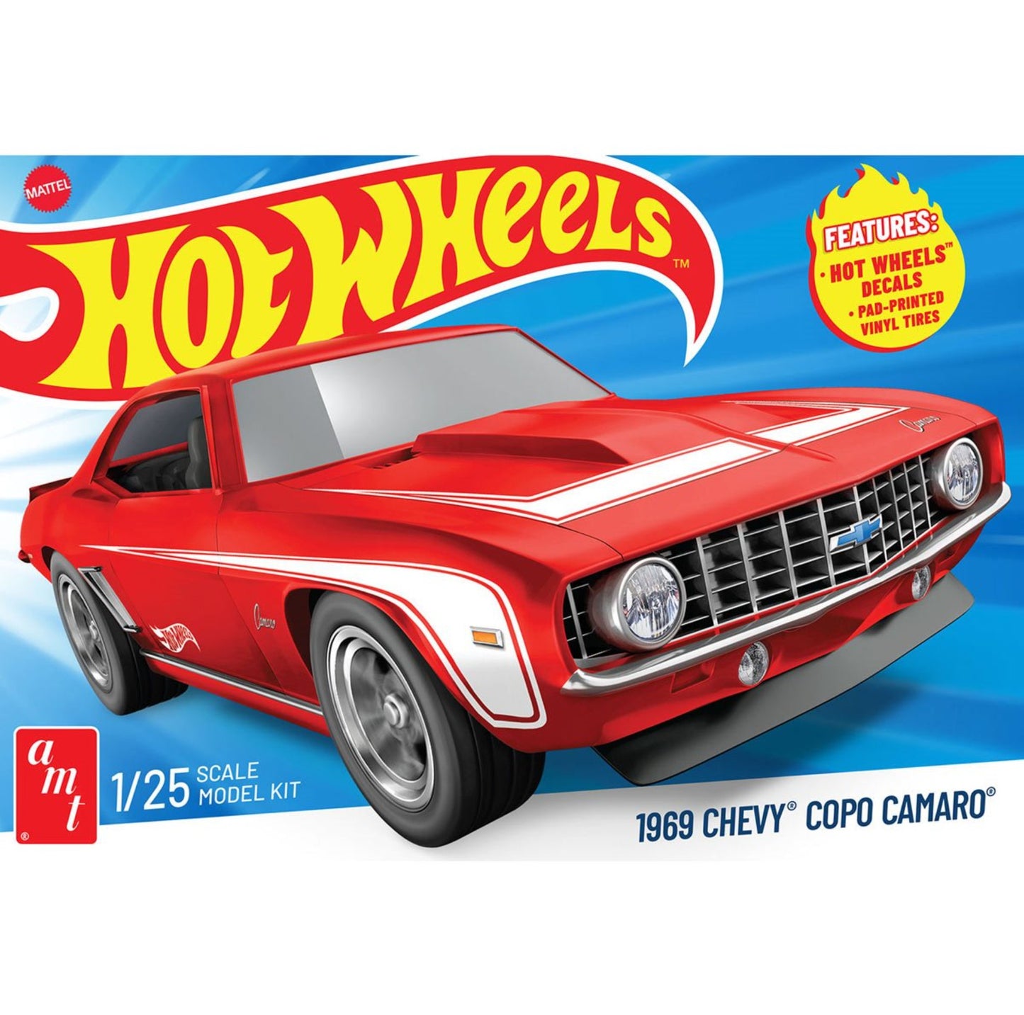 Hot Wheels 1969 Chevy Camaro COPO 1:25 Scale Model Kit