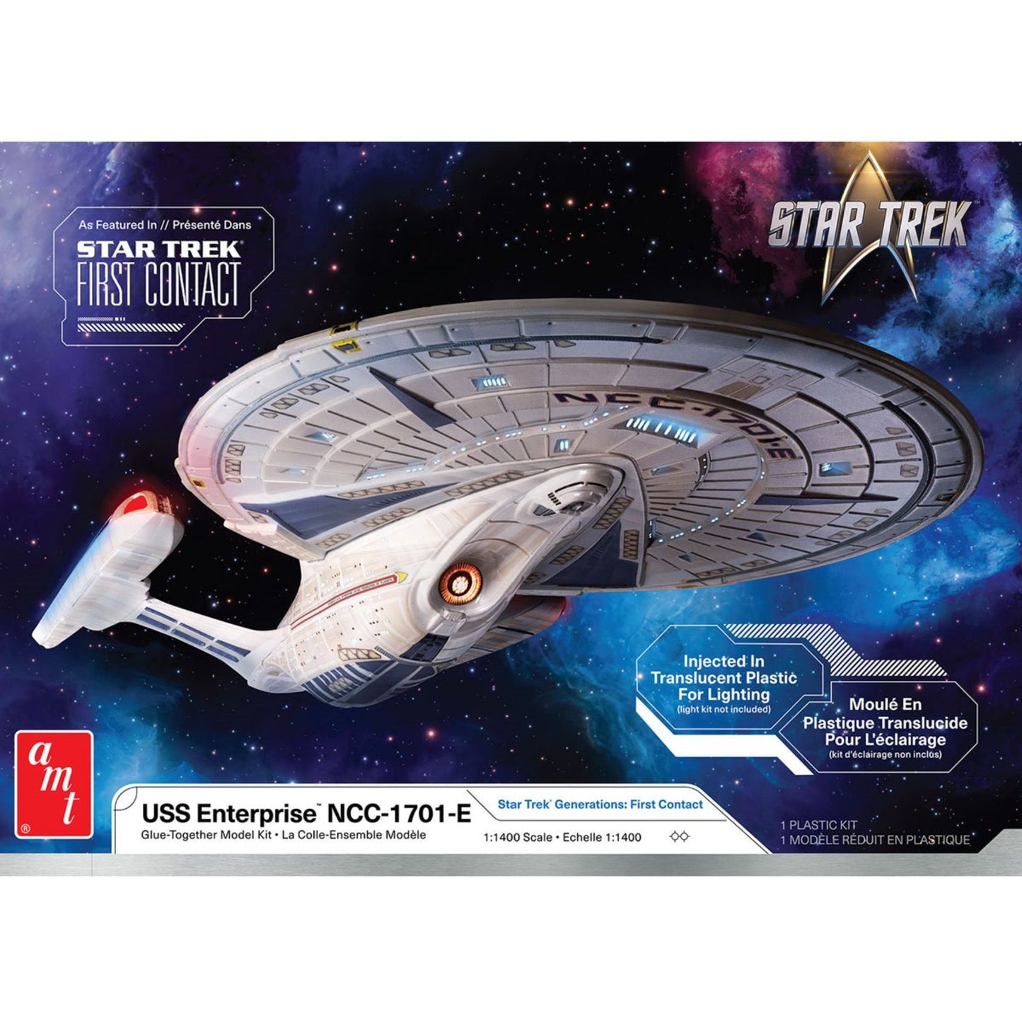 Star Trek U.S.S. Enterprise NCC-1701-E Translucent 1:140 Scale Model Kit