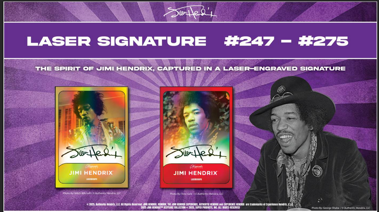 Keepsake: Jimi Hendrix Premiere Hobby Box Edition Presale (Ships 1/7/2026)