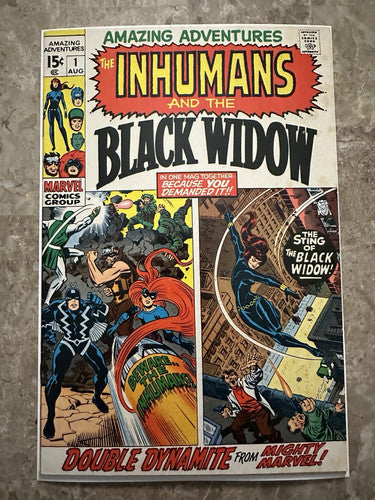 Amazing Adventures #1 FN+ 6.5 (1970 Marvel Comics) - Inhumans