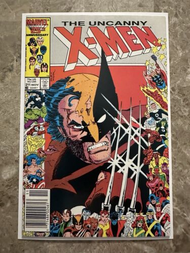 Uncanny X-Men #211 Newsstand VF 8.0 (Marvel Comics 1986) - Strong Copy