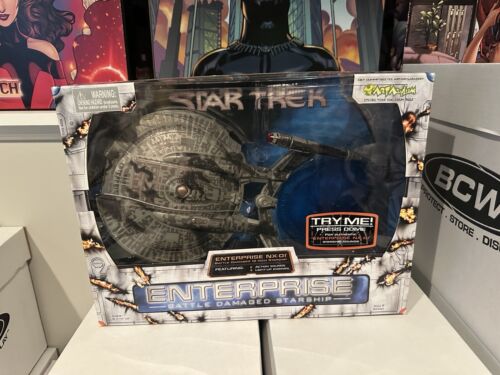 Art Asylum Enterprise NX-01 12" Battle Damaged Starship - New and Sealed