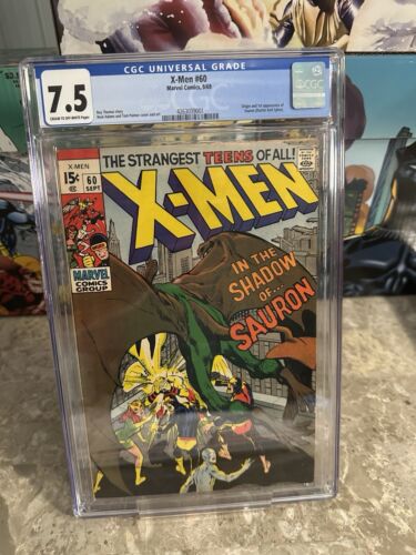 X-Men #60 CGC 7.5 OWTW Pages (1975 Marvel Comics) - 1st Sauron