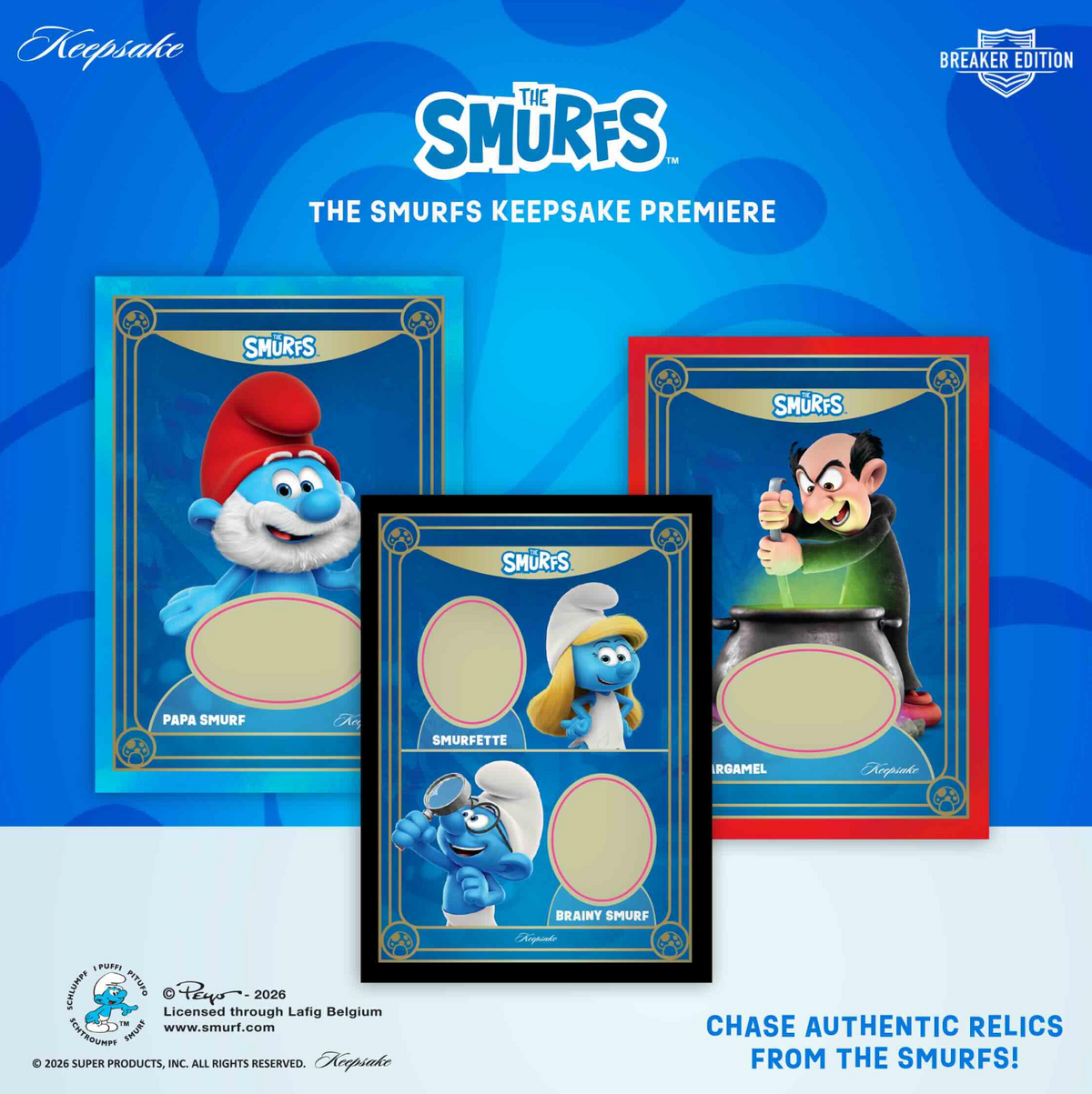 The Smurfs Keepsake Premiere Breaker 10-Box Case