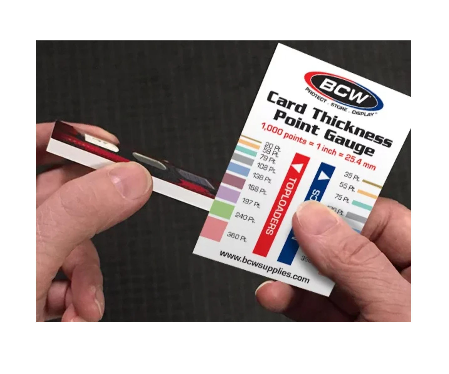 BCW Card Thickness Point Gauge