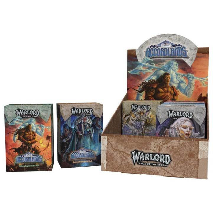 Warlord: Saga of the Storm: Into the Accordlands: Starter Deck Display