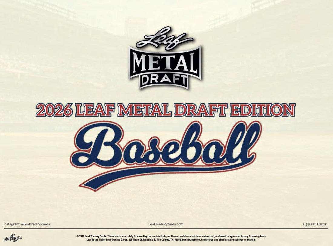 2026 Leaf Metal Draft Edition Baseball Checklist & Product Breakdown