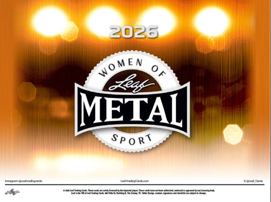 2026 Leaf Metal Women of Sport Release Date, Checklist & Product Breakdown