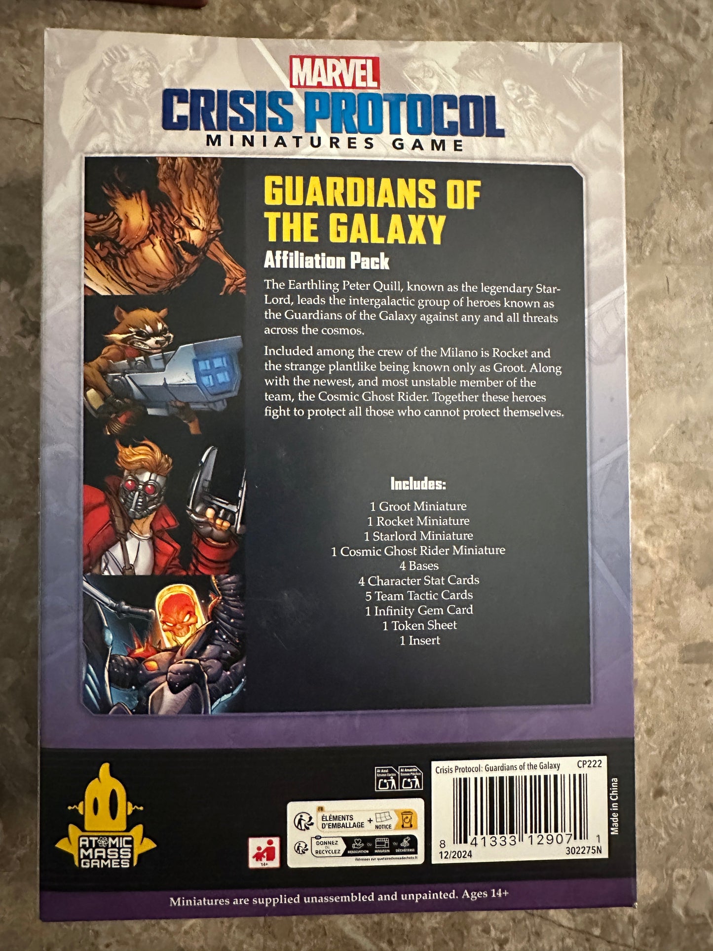 Marvel Crisis Protocol: Guardians of the Galaxy Affiliation Pack