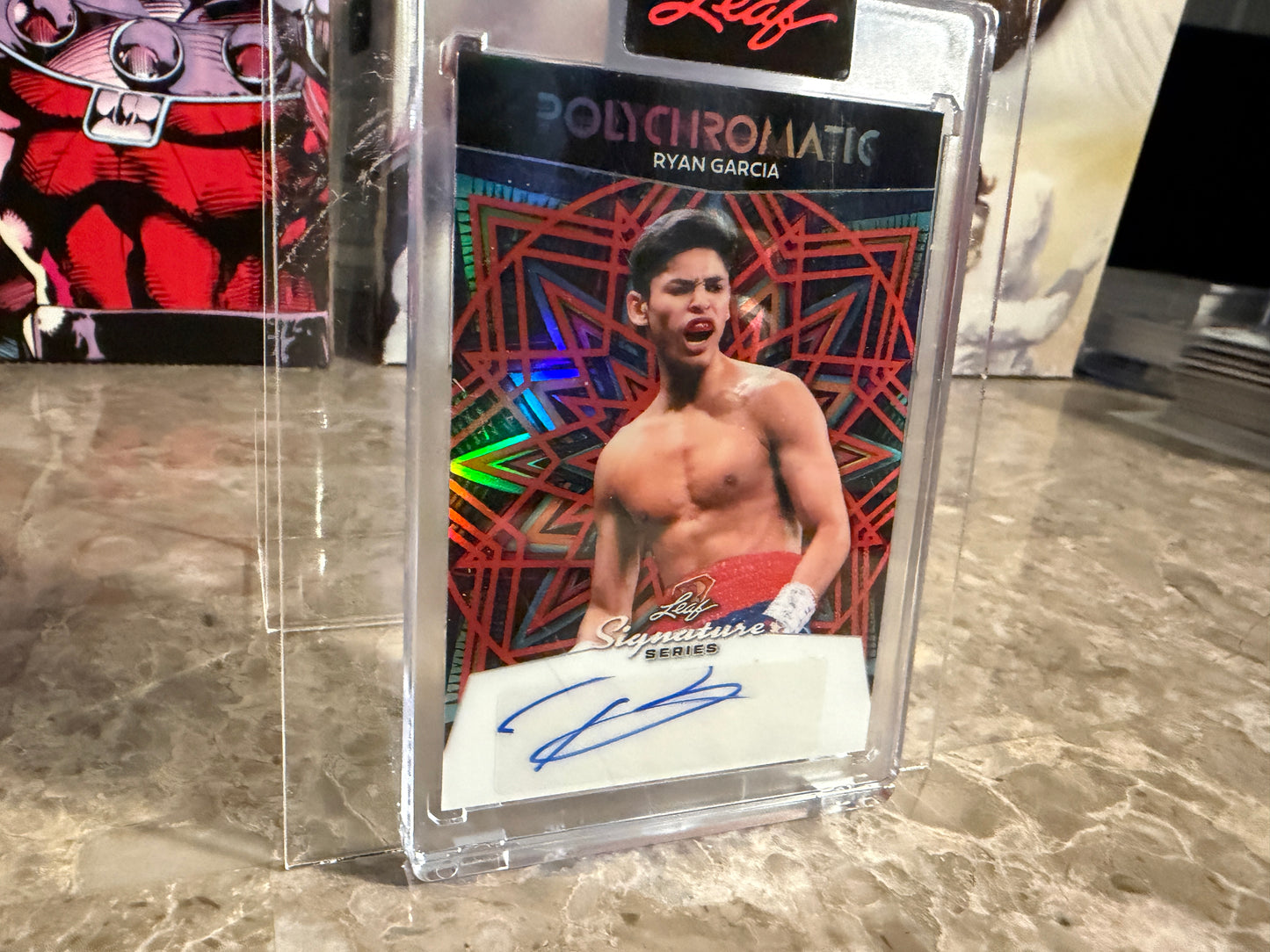 Ryan Garcia 2026 Leaf Signature Series Polychromatic Auto Red 1/1