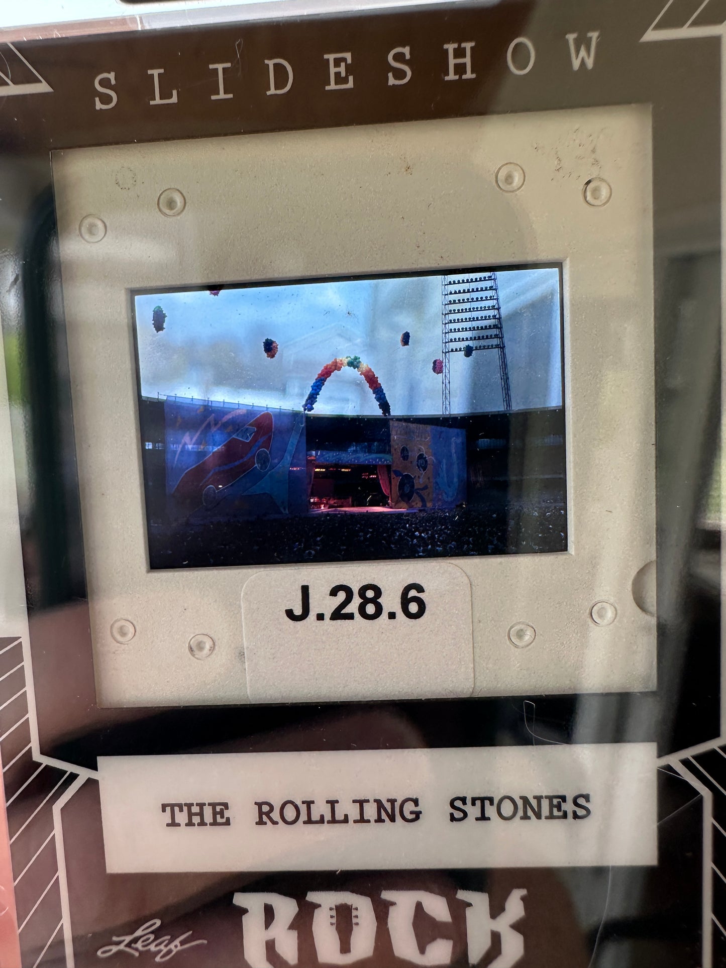 2026 Leaf Slideshow Original Rolling Stones 3 Encased Rock Slides - Action Shot