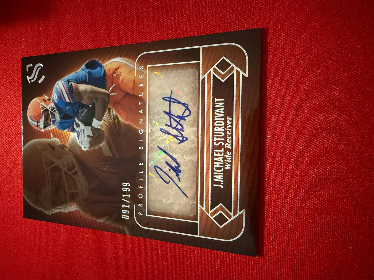 J. Michael Sturdivant 2025 Panini Silhouette Football Profile Signatures /199