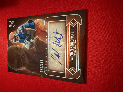 J. Michael Sturdivant 2025 Panini Silhouette Football Profile Signatures /199
