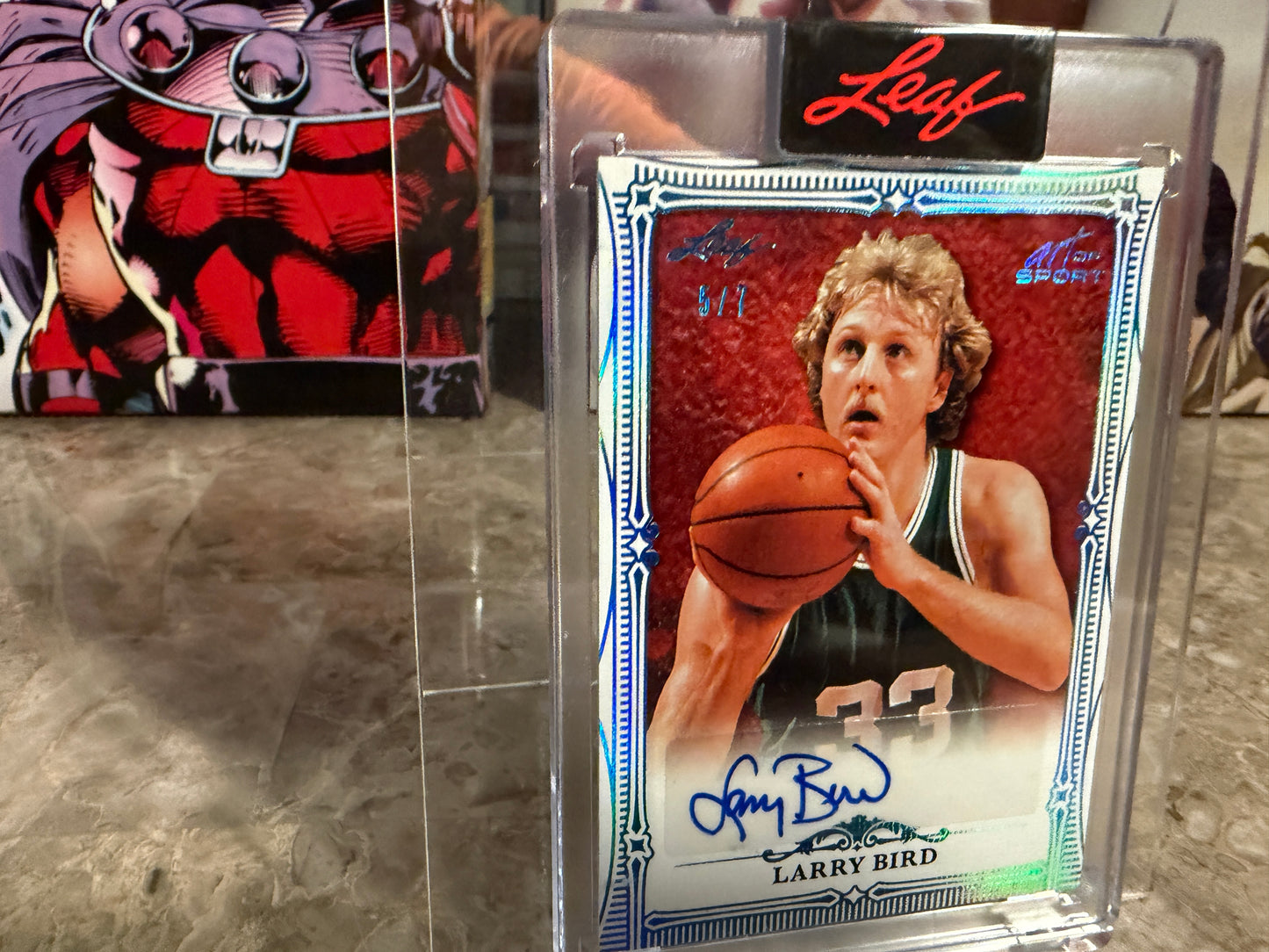 2026 Leaf Art of Sport Larry Bird Base Auto Platinum /7
