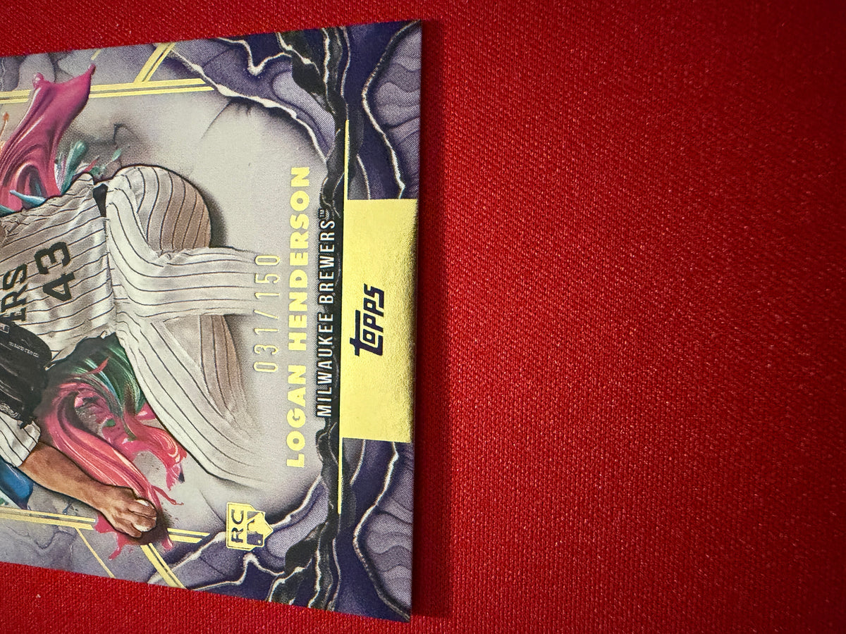 2025 Topps Inception Logan Henderson RC Rookie Card Purple /150 #12