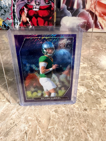 2026 Leaf Metal Football 1950 Dillon Gabriel Auto Purple 1/7 2-Card Lot