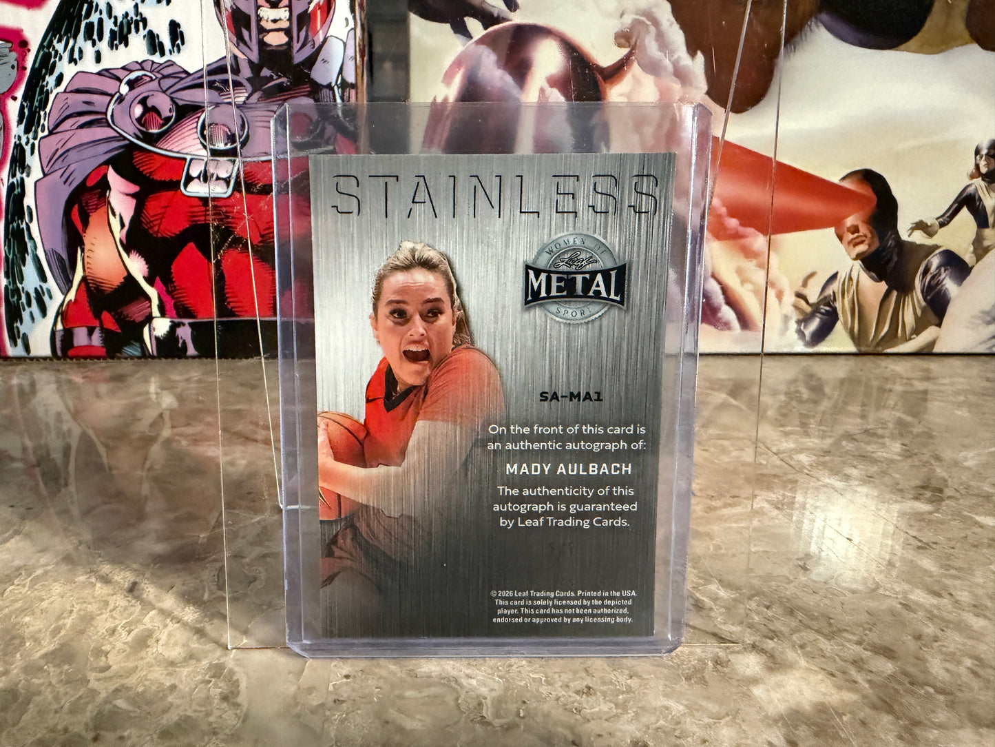 Mady Aulbach 2026 Leaf Women of Sport Stainless Auto Silver 1/1