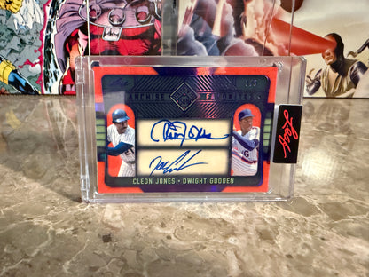 Doc Gooden Cleon Jones 2026 Leaf Seasons In Sun Franchise Favorites Dual Auto /3