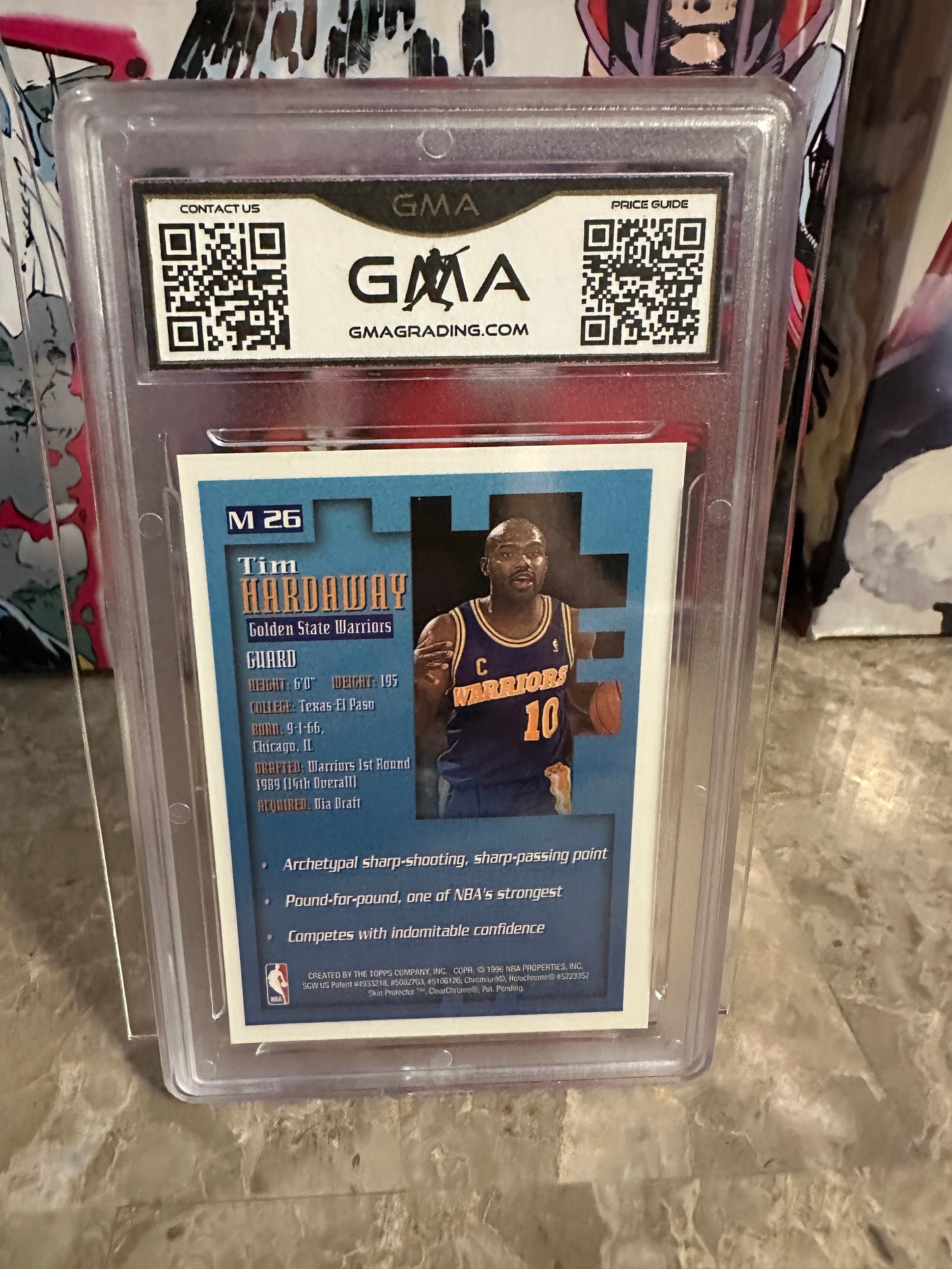 Tim Hardaway #M26 GMA 9 Mint (1995 Finest) - Mystery Finest