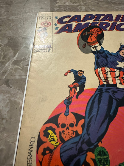 Captain America #111 FN+ 6.5 (1970 Marvel Comics)