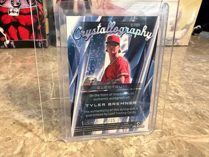 2026 Leaf Electrum Tyler Bremner Vibrance Crystallography Auto 2-Card Lot