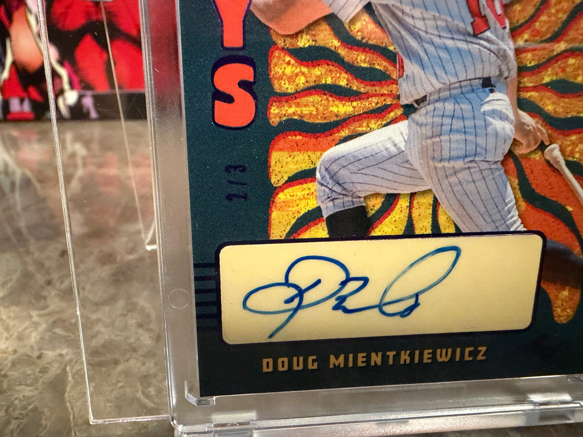 Doug Mientkiewicz 2026 Leaf Seasons In The Sun Summer Days Auto Purple /3
