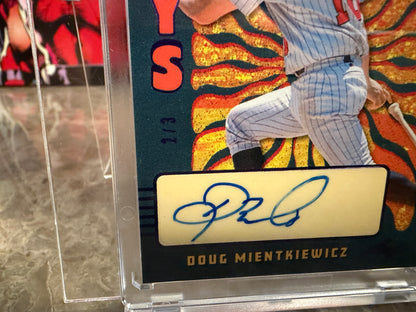 Doug Mientkiewicz 2026 Leaf Seasons In The Sun Summer Days Auto Purple /3