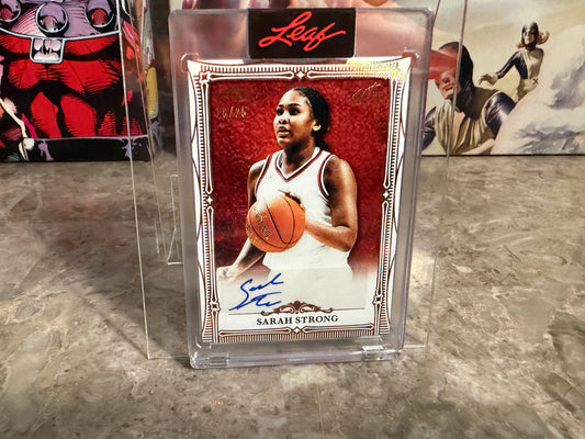 Sarah Strong 2026 Leaf Art of Sport Base Auto Bronze /25