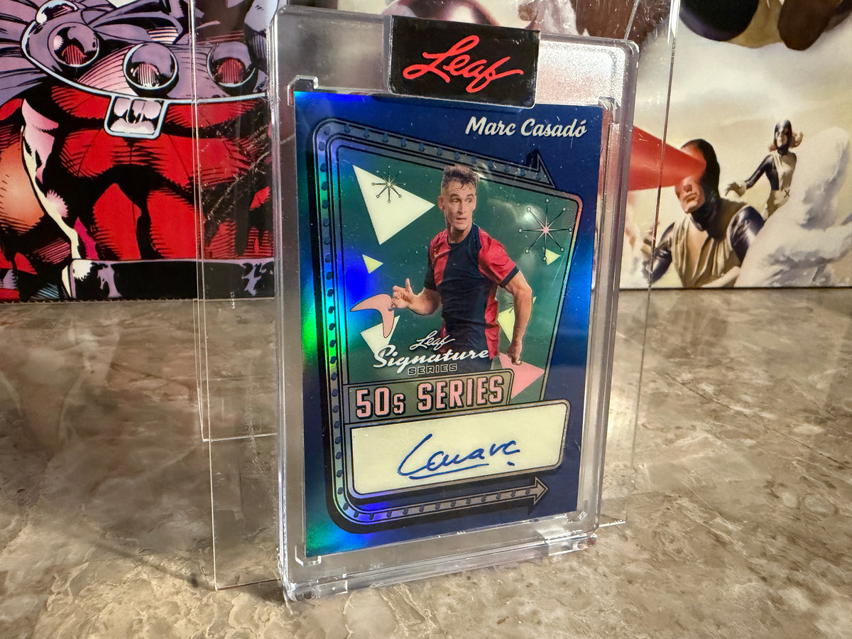 Marc Casado 2026 Leaf Signature Series 50s Series Auto Blue Prismatic 1/1