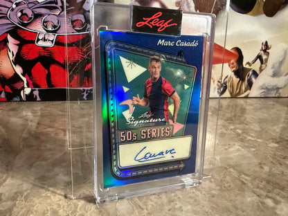 Marc Casado 2026 Leaf Signature Series 50s Series Auto Blue Prismatic 1/1