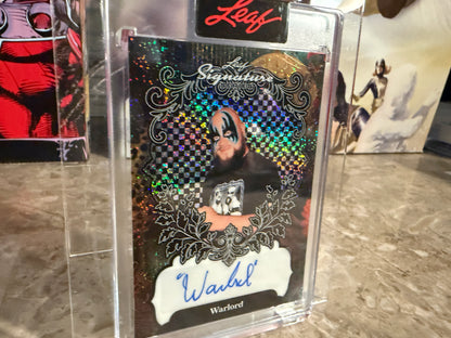 Warlord 2026 Leaf Signature Series Base Auto Black Stardust 1/1