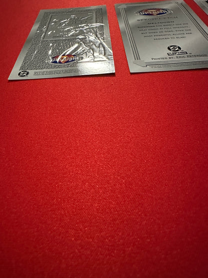 1994 Skybox DC Superman Platinum Series FG1/S4 Forged in Gold/Spectral-Etch