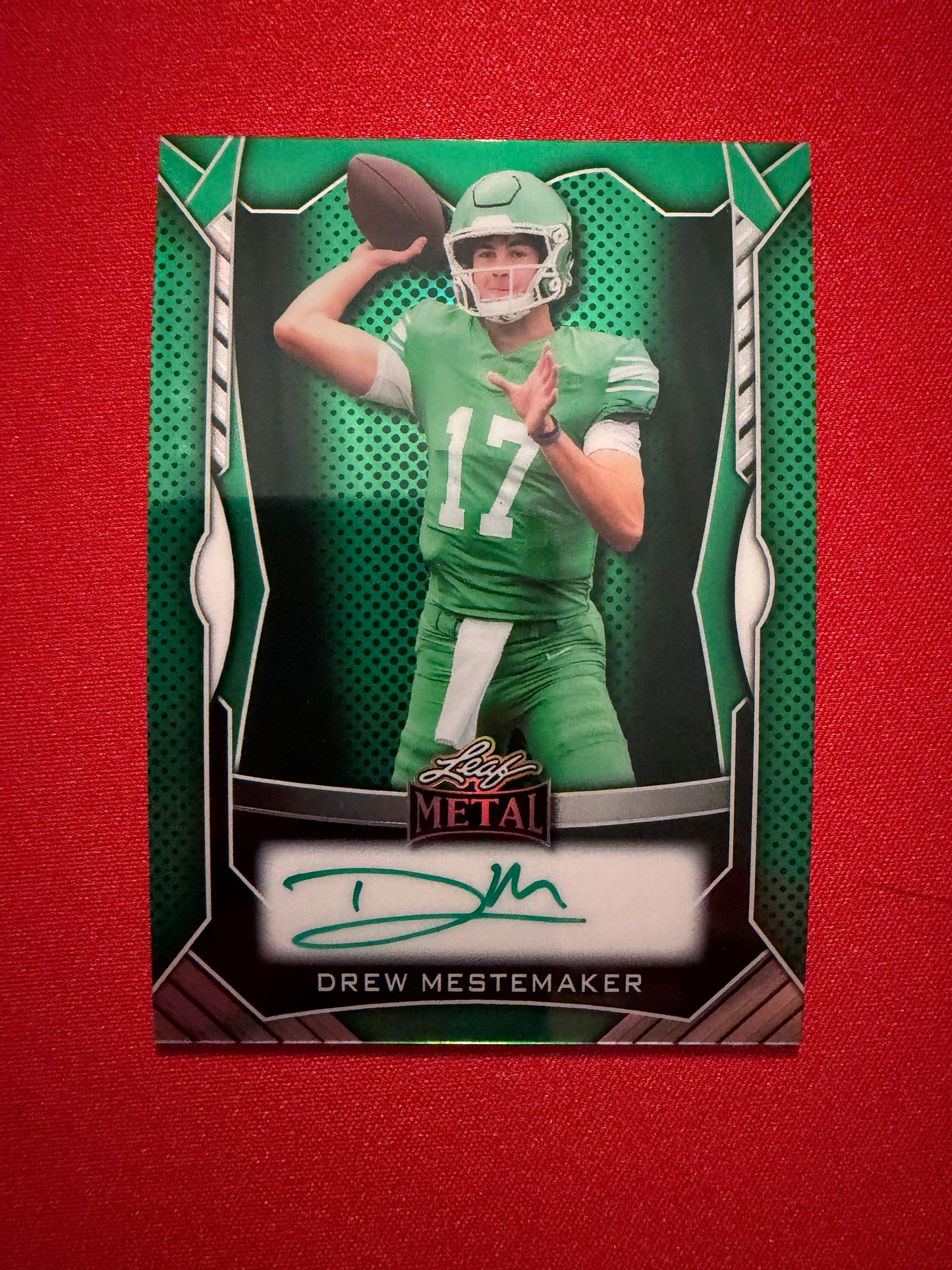 2026 Leaf Pro Set Drew Mestemaker Metal Auto On-Card Color Match /199