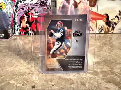 2026 Leaf Metal Football Jim Kelly On-Card Auto Blue Scope /5