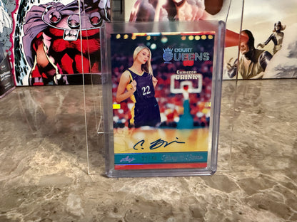 Cameron Brink 2025 Leaf Glory of the Game Basketball Court Queens Auto Silver /40
