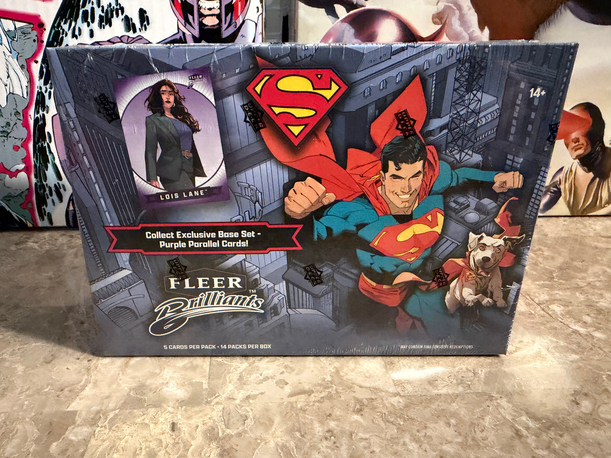 Upper Deck Fleer Brilliants Superman Trading Cards Mega Box