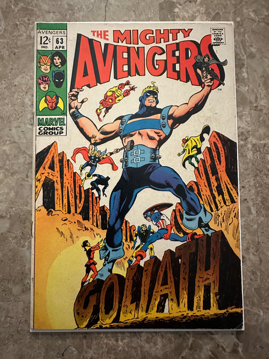 Avengers #63 VG/FN 5.0 (Marvel Comics 1969) - Glossy copy