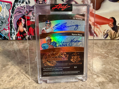 2026 Leaf Magnificence Multi-Sport Quintessential 5 Favre Kelly McMahon Moon Eli Manning /5
