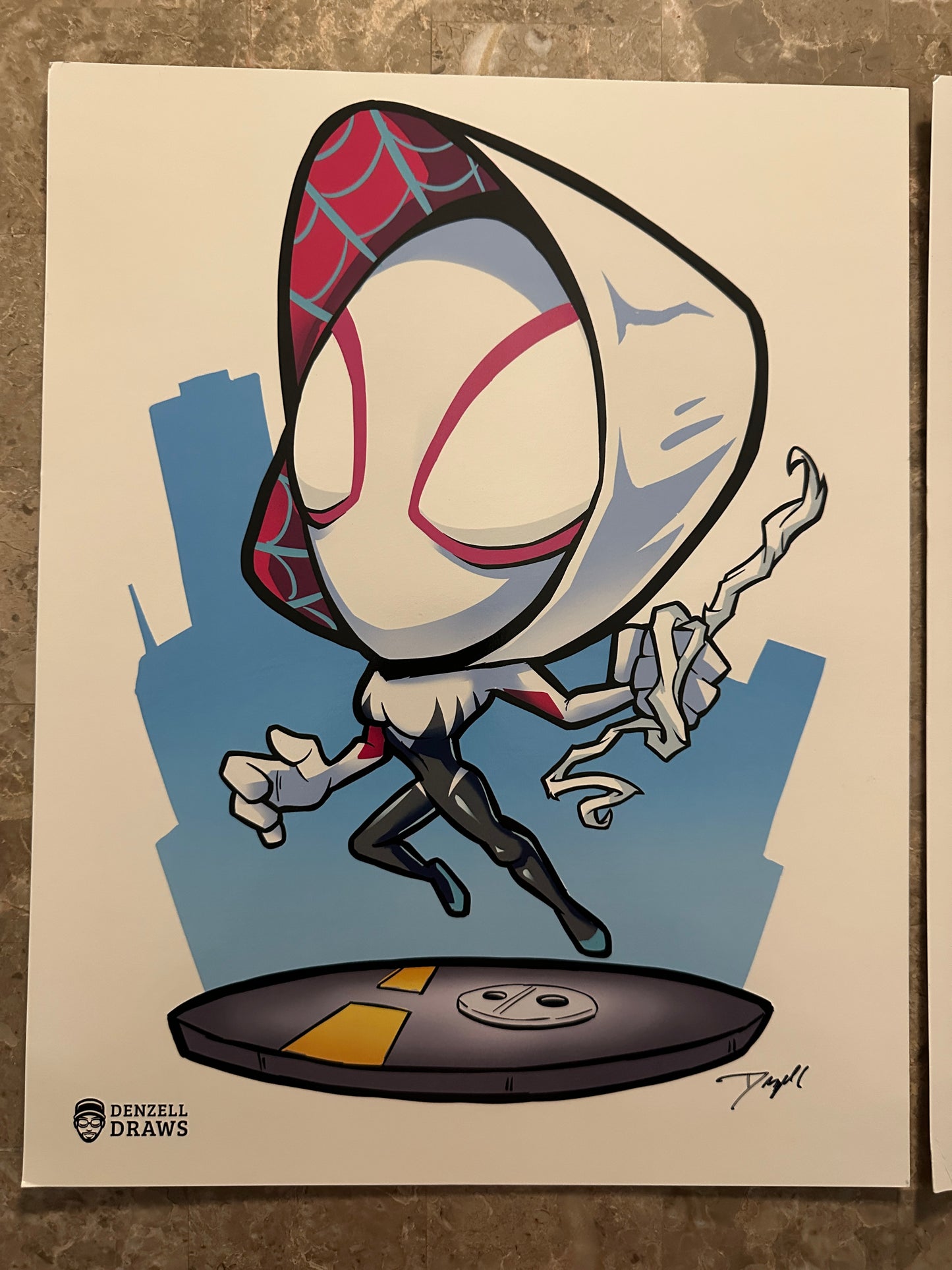 Spider-Gwen/Miles Morales Custom Art Prints - Denzell Draws