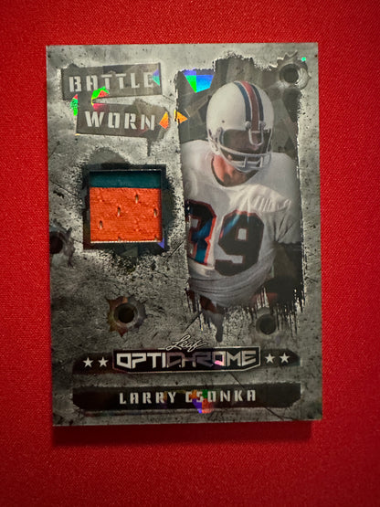 (2026/05/26) Larry Csonka Battle Worn Patch 1/1 2026 Leaf Optichrome Football