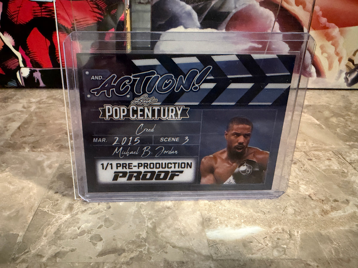 Michael B Jordan 2026 Leaf Pop Century And…Action! Auto Creed 1/1 Proof