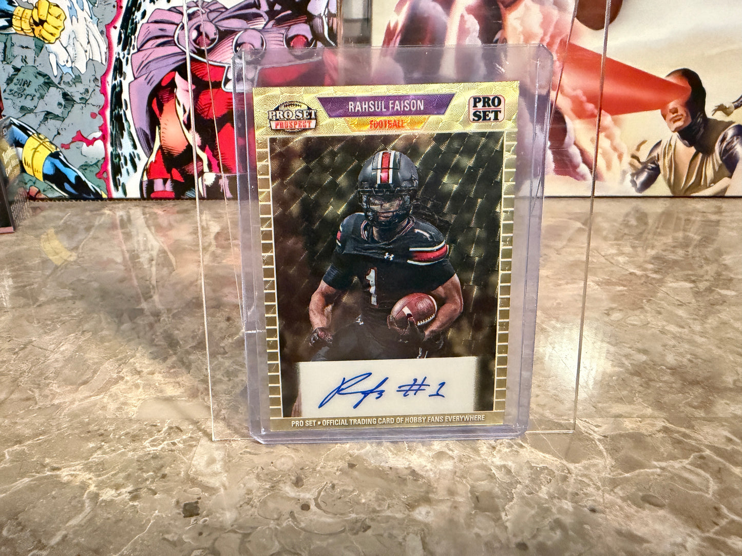 Rahsul Faison 2026 Leaf Pro Set Metal 1989 Auto Gold Super Prismatic 1/1