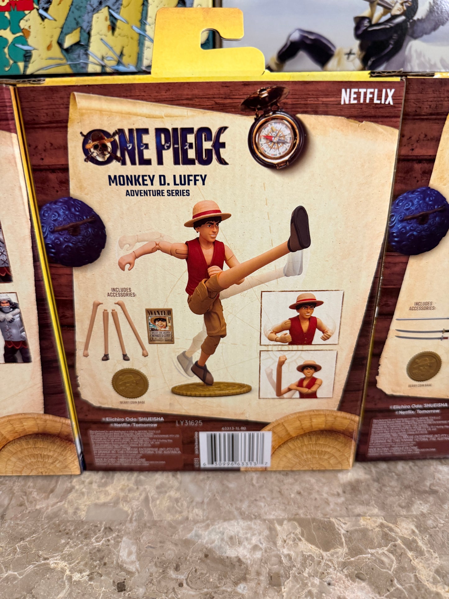 🏴‍☠️ One Piece (Netflix Live-Action) Adventure Series 01 – 3-Figure Full Set
