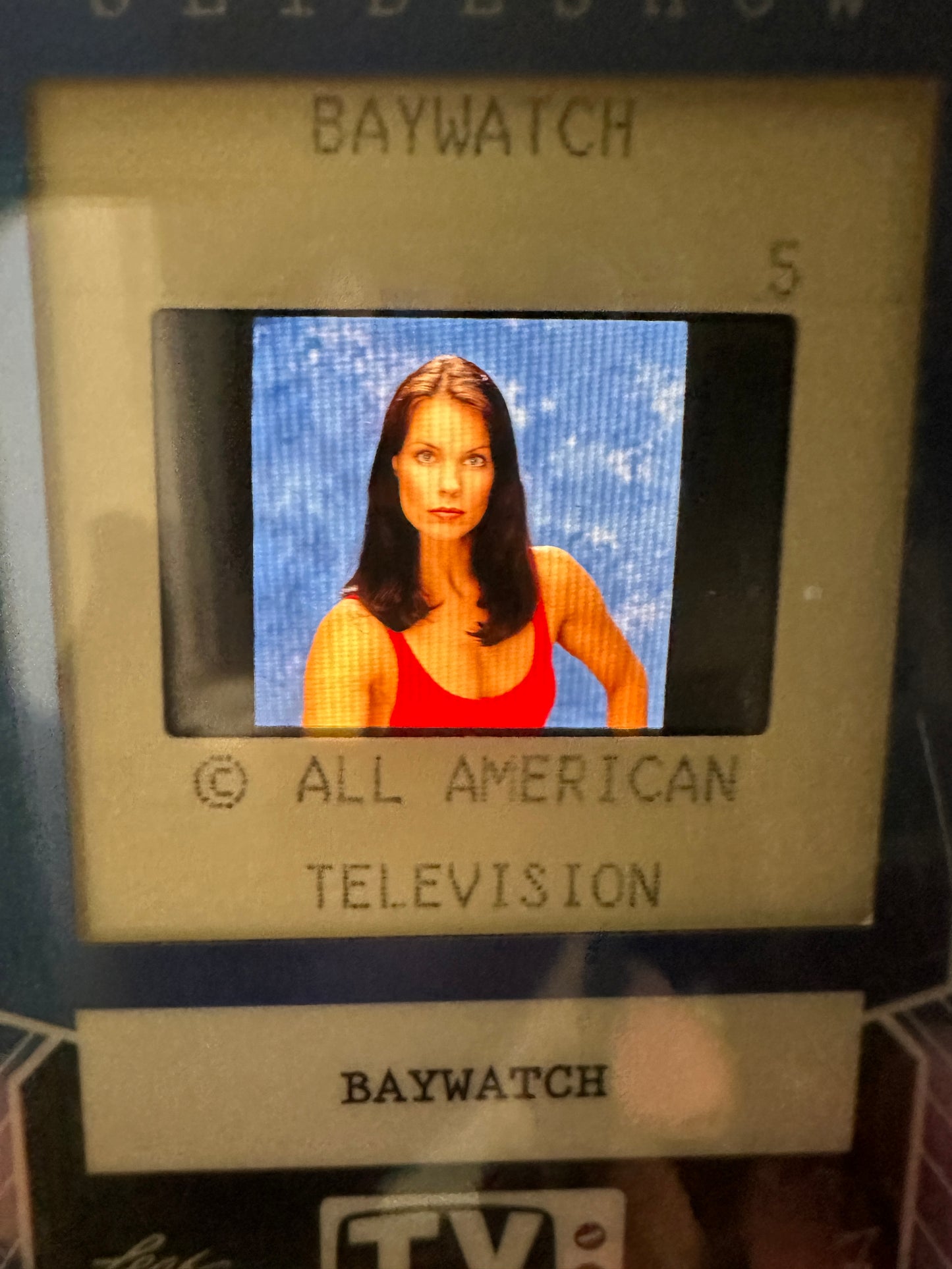 2026 Leaf Slideshow DONNA D'ERRICO Baywatch Original PRODUCTION 35mm Slide PROMO