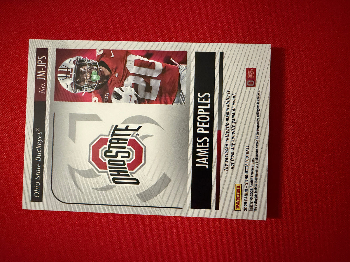 James Peoples 2025 Panini Silhouette Football Jumbo Memorabilia /49