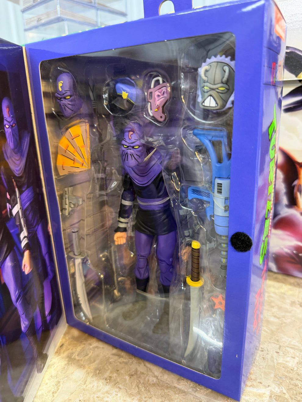 NECA TMNT Cartoon Series Trouble's Afoot Deluxe Foot Soldier Action Fi ...